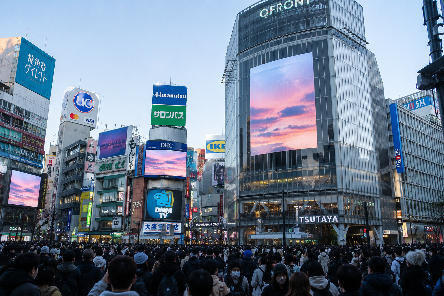 渋谷の大型ビジョン